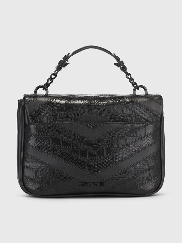 Logo-accent black crossbody bag  - 3