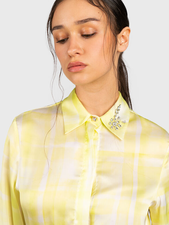 Shirt dress with jewel embroidery  - 3