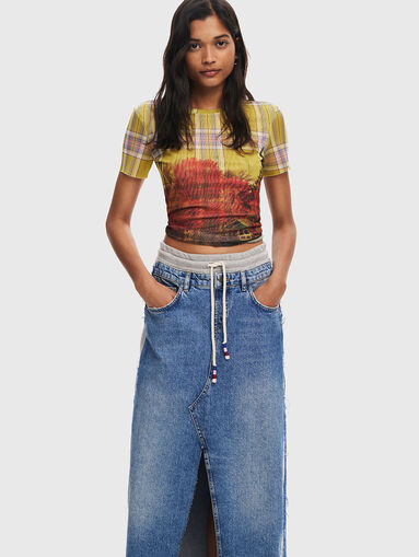 PEKIN denim maxi skirt  - 4