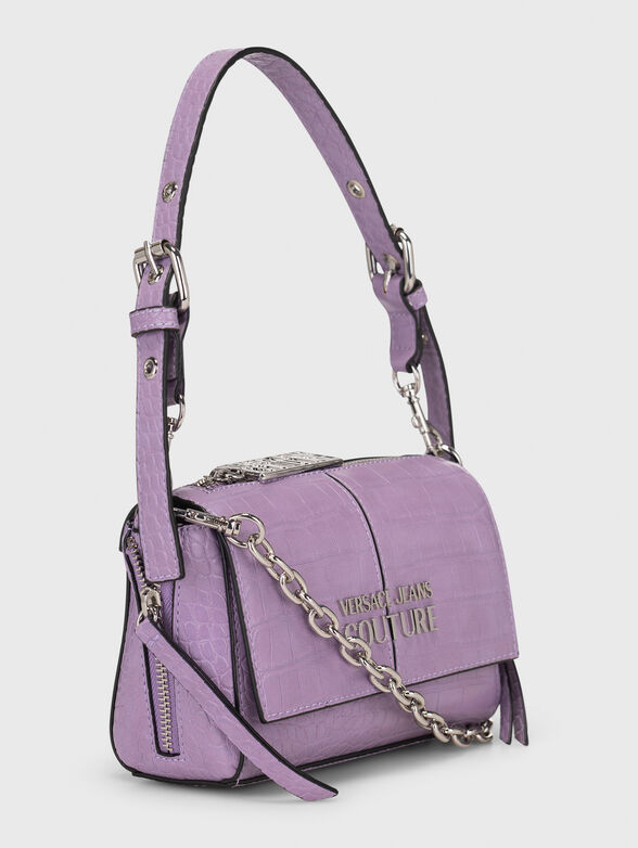 Croc-effect small crossbody bag  - 4