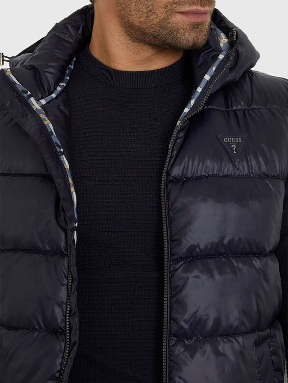 Black puffer vest - 4