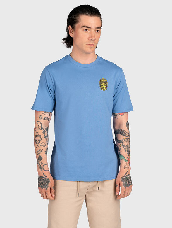 VINTAGE SURF blue T-shirt with print on the back - 1