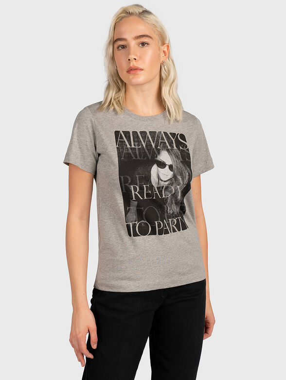 TALIA cotton T-shirt with print - 1