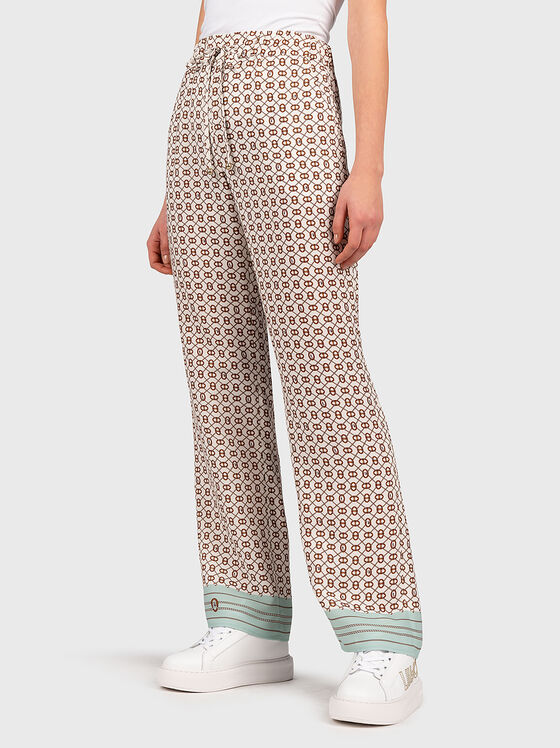 Trousers with multicolor print - 1