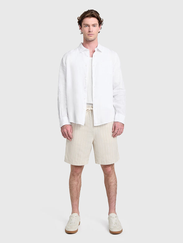 Long sleeved linen shirt - 2