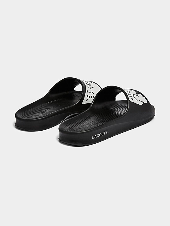 CROCO 2.00721 balck slippers with logo - 2