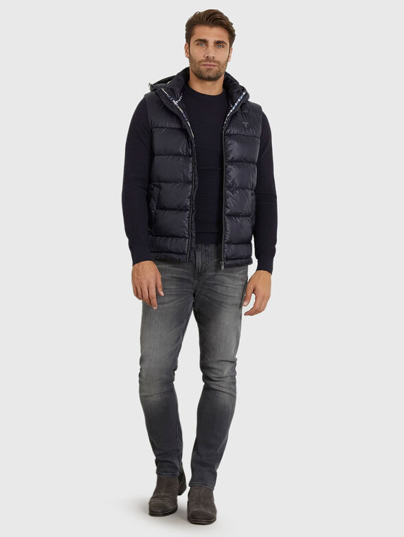 Black puffer vest - 2