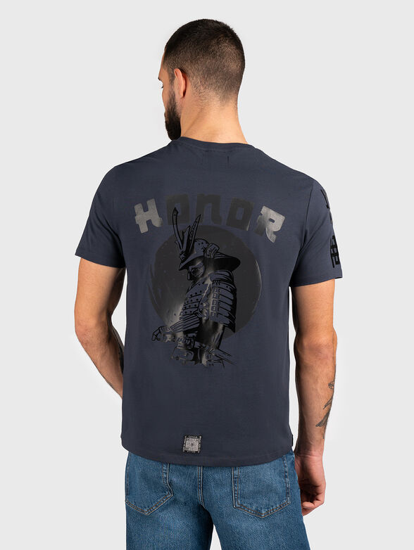 TS163 grey t-shirt with print - 1