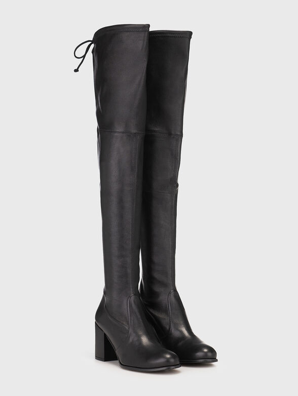 TIELAND genuine leather heeled boots - 1