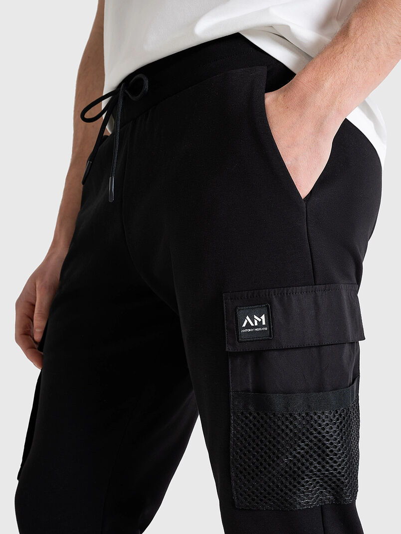Sport pants with accent pockets - 2