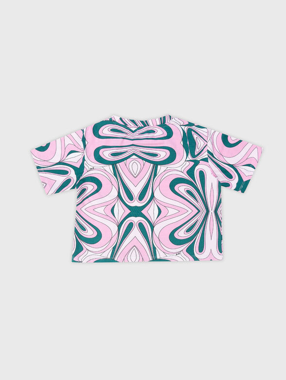 T-shirt with contrasting pattern - 2