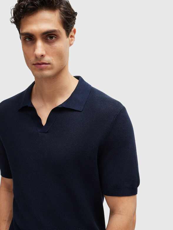 Short sleeve polo sweater - 4