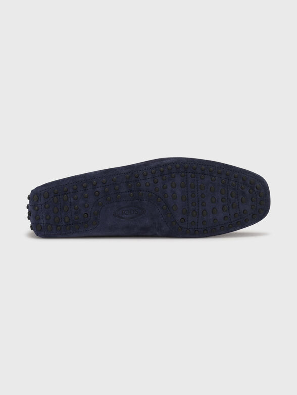 NEW GOMMINI blue suede loafers - 5