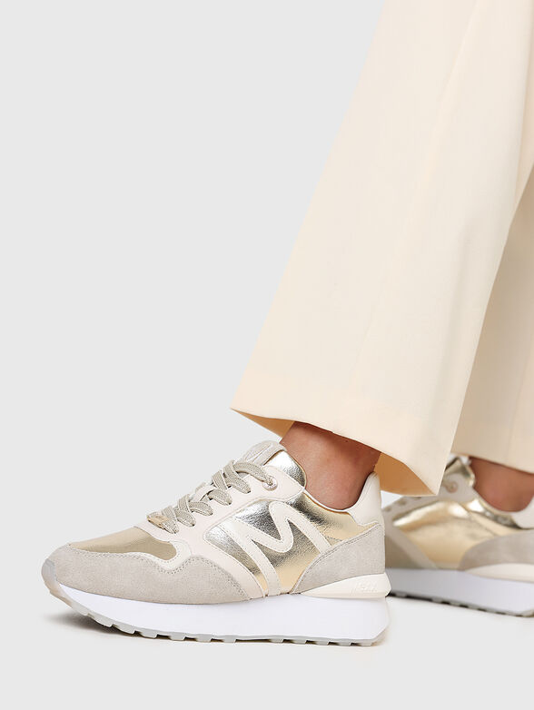 Sneakers with gold accent - 1