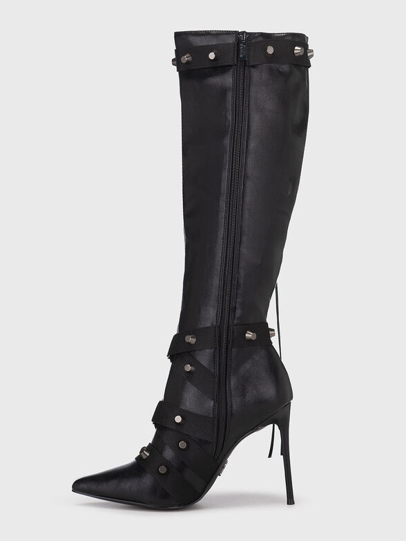 Black boots with straps  - 4