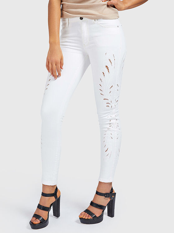 SEXY CURVE Jeans with embroidery - 1