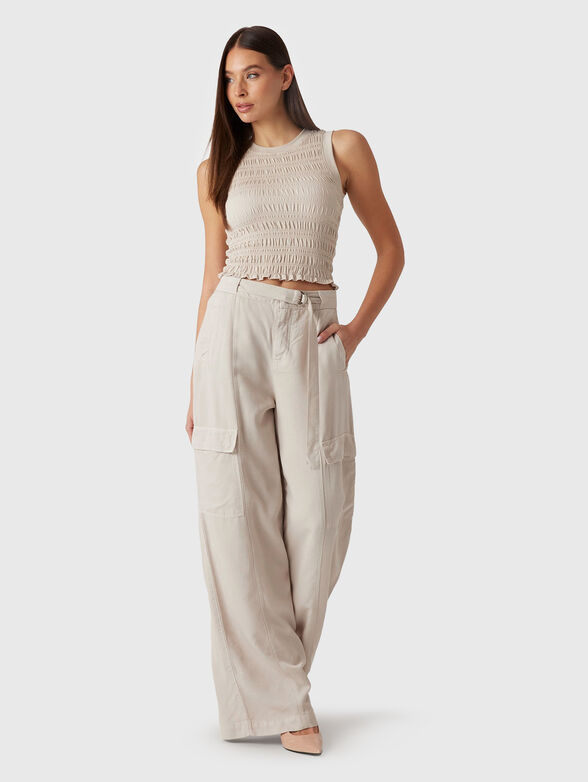 CLAIRE top with oval neckline - 1