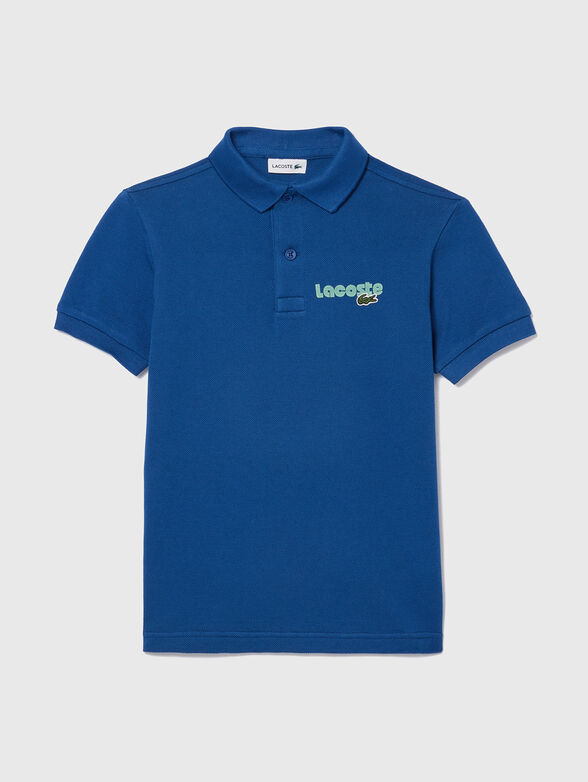 Polo shirt in cotton pique with logo - 0
