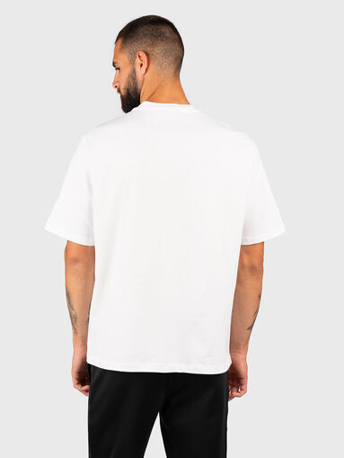 White T-shirt with contrast detail  - 3