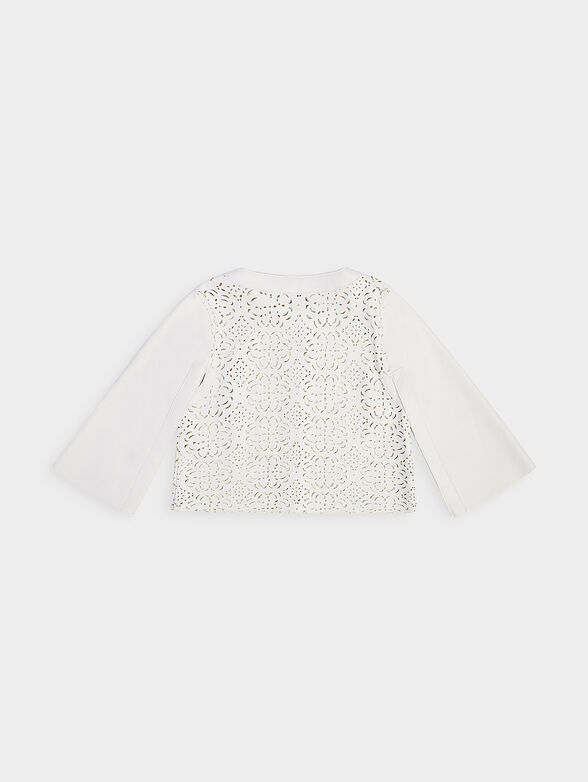 White jacket from eco leather - 2