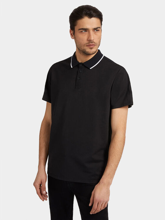 Polo shirt σε μαύρο χρώμα - 1