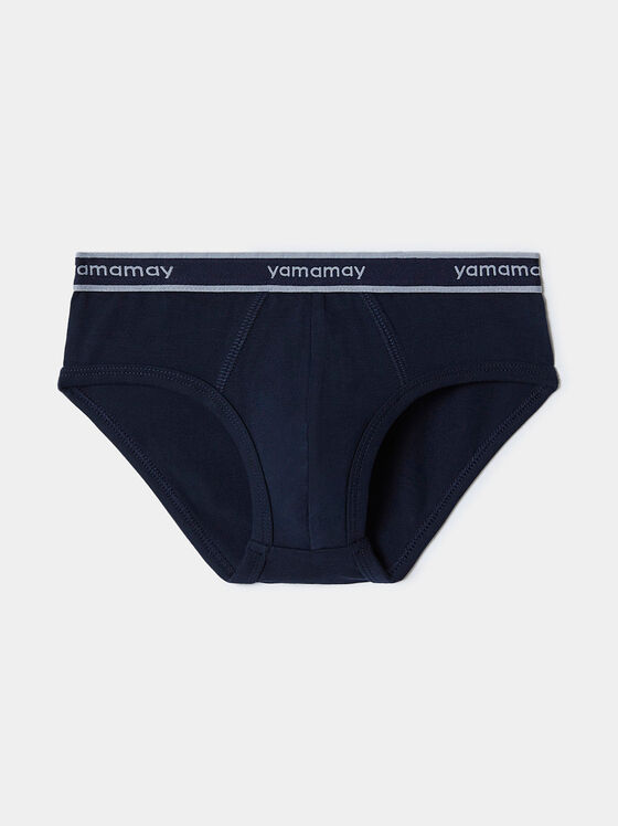 Set of two slips in dark blue and grey - 1