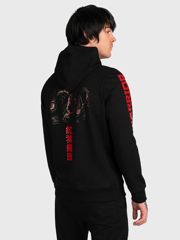 H011 hooded sweatshirt with print - 2