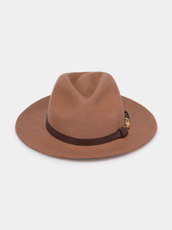 Μάλλινο καπέλο Fedora με λεπτομέρεια λογότυπου - 1