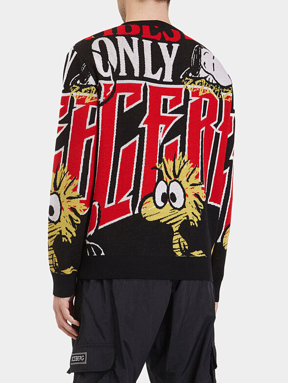 Sweater with multicolor print - 2
