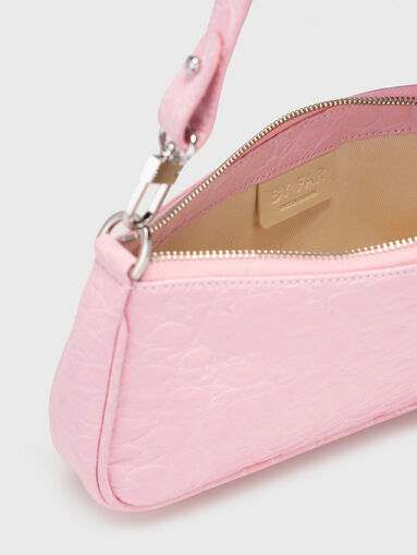 Leather bag with croc effect - 5