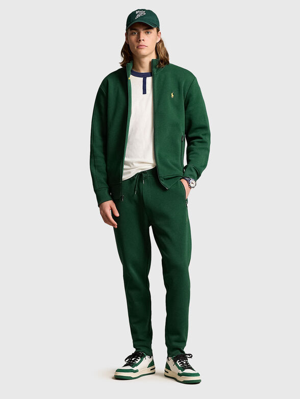Green sweatpants with logo - 3