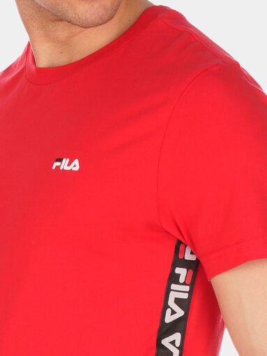 TALAN Red T-shirt with logo branding - 4