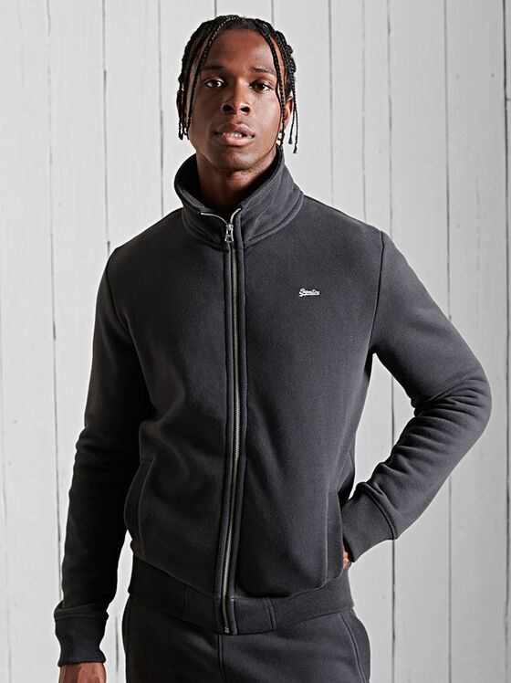 Sweatshirt with logo embroidery - 1