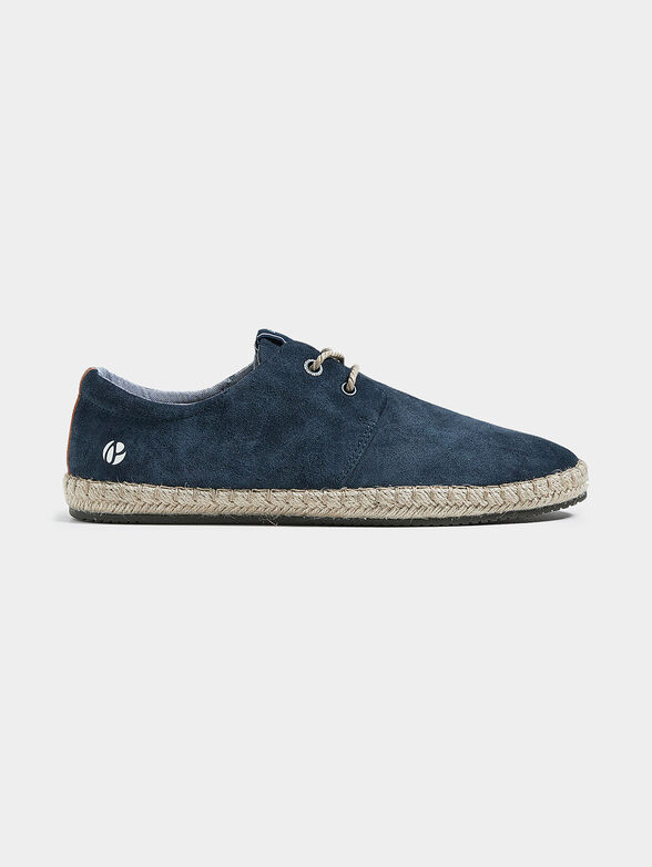 Espadrilles in dark blue color - 1