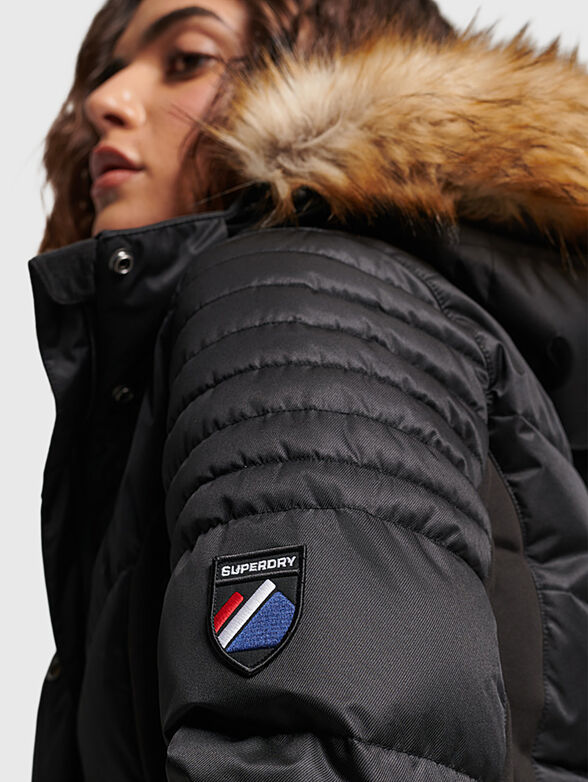 SNOW LUXE padded jacket with hood  - 4