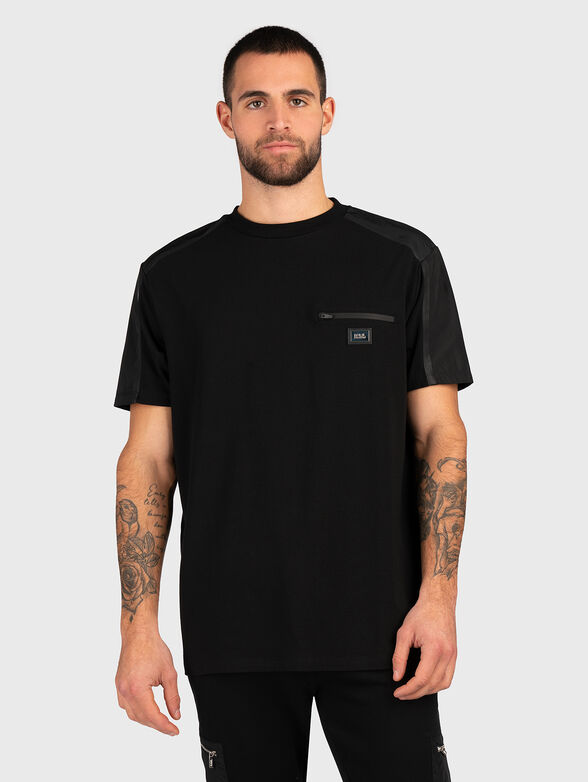 Black details T-shirt  - 0