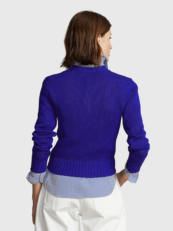 Purple cotton sweater - 2