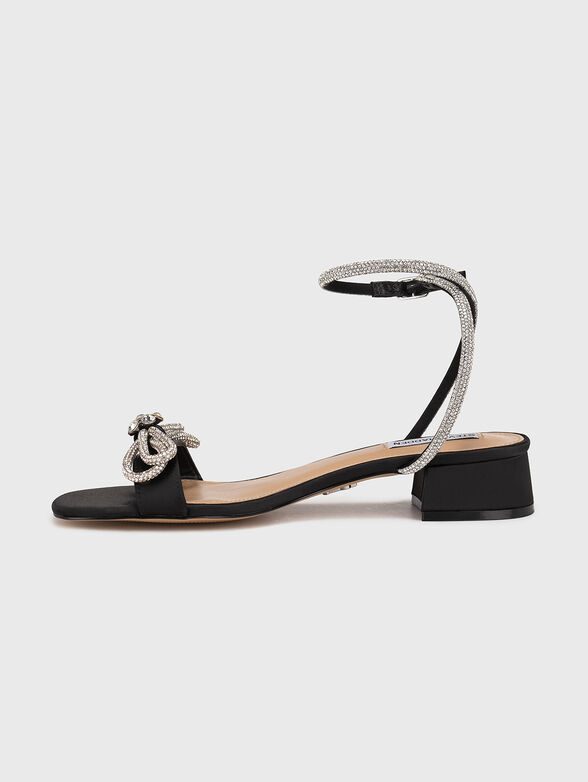 MIABLE black sandals with applied rhinestones - 4