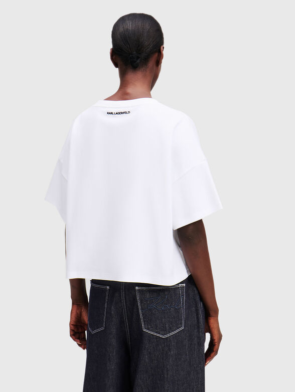 Cotton T-shirt with logo print - 2