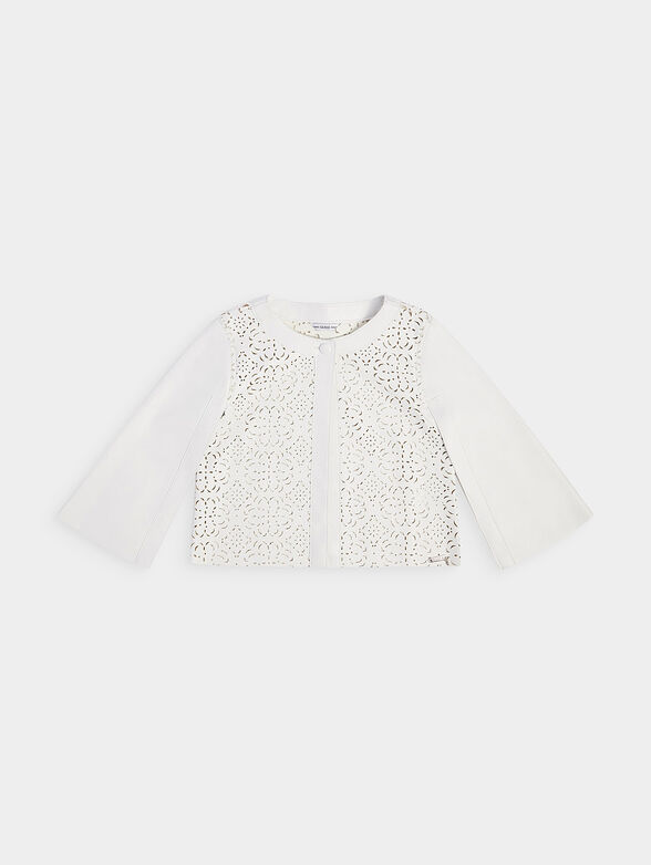 White jacket from eco leather - 1