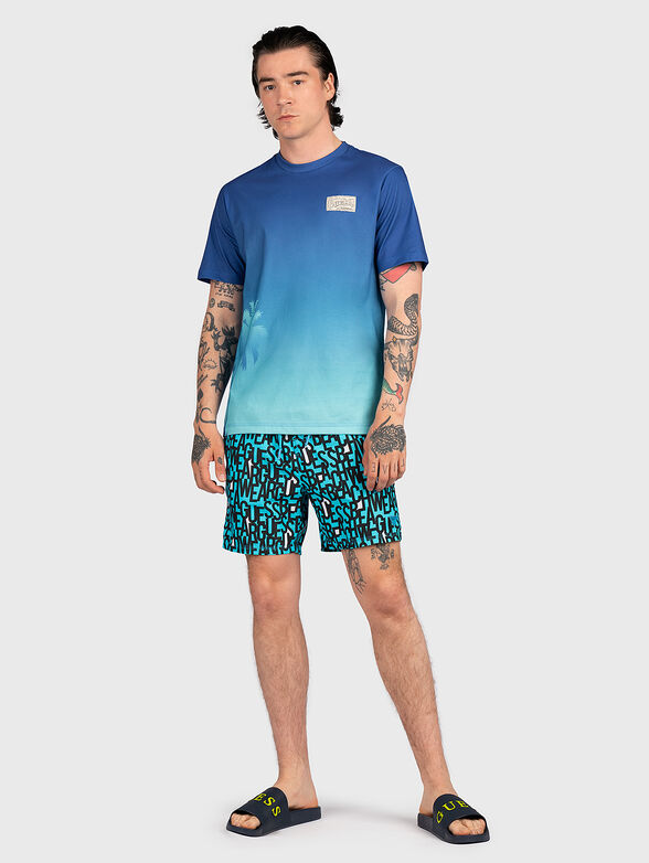 RADIENT PALM T-shirt with ombre effect - 2