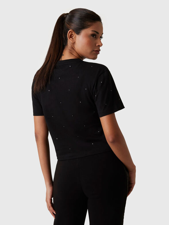 PRIMULA rhinestones T-shirt with oval neckline - 2