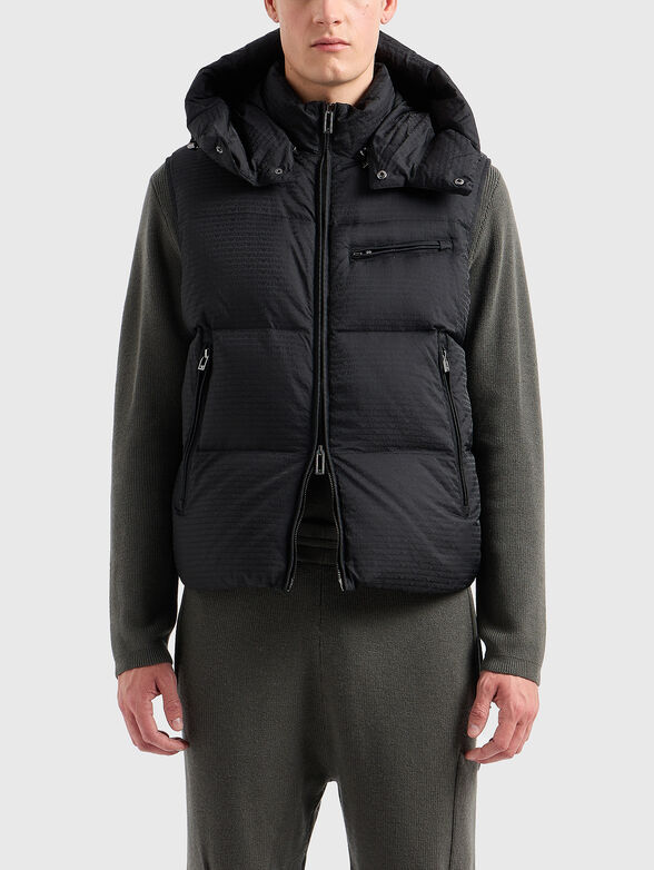 Quilted vest with double zipper  - 1