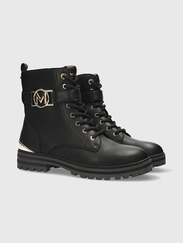KYANA black boots with logo accent - 3