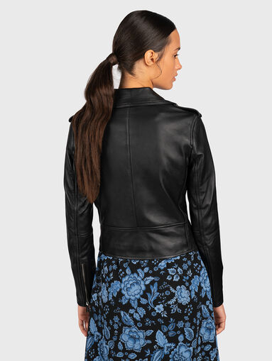 Black leather jacket - 4