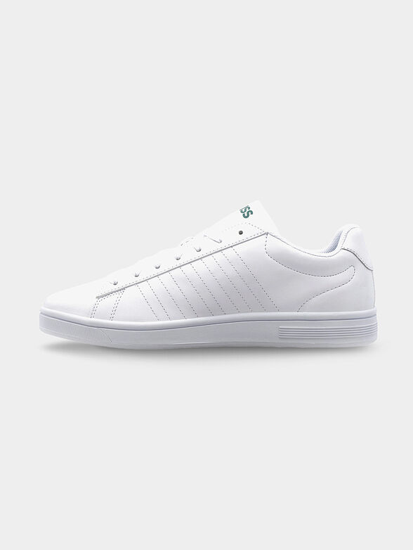 COURT SHIELD leather sneakers with green details - 3