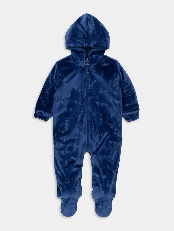 Overalls in blue color with zip - 1
