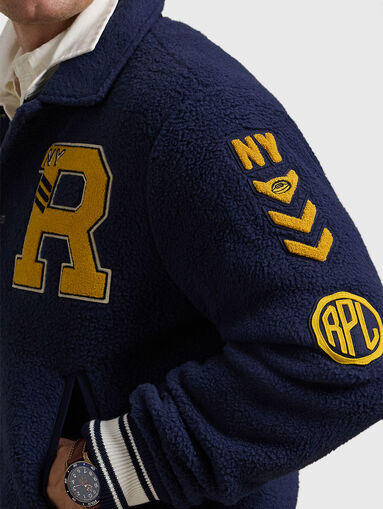 Bomber jacket with contrasting inscriptions - 4