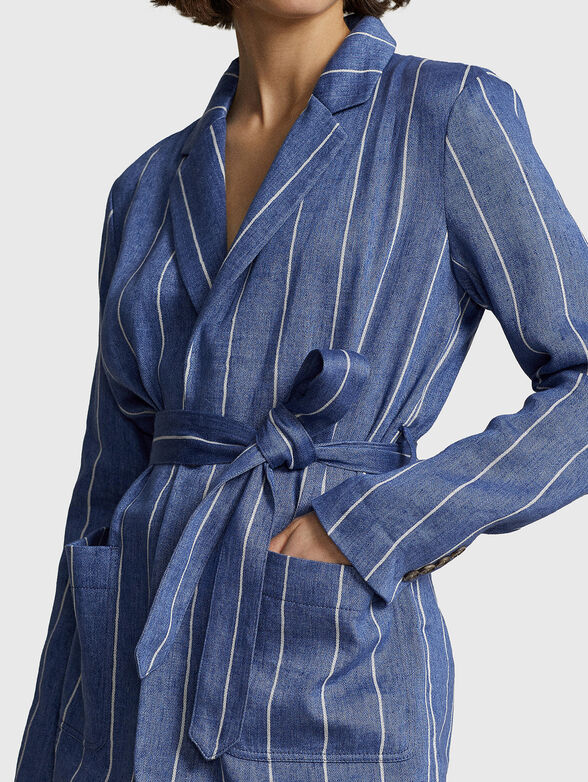 Jacket in cotton blend with belt - 3