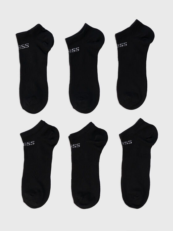 Set of 6 pairs of socks in black colour - 1